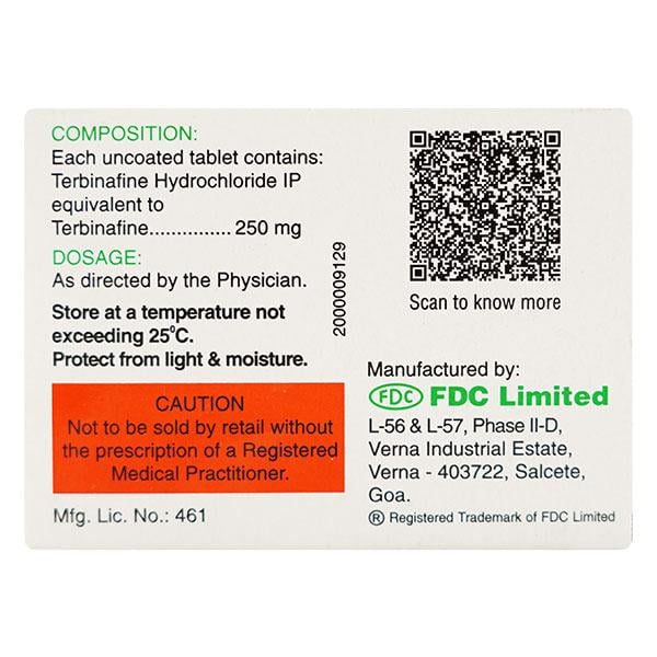 Fungotek 250mg Tablet 7'S