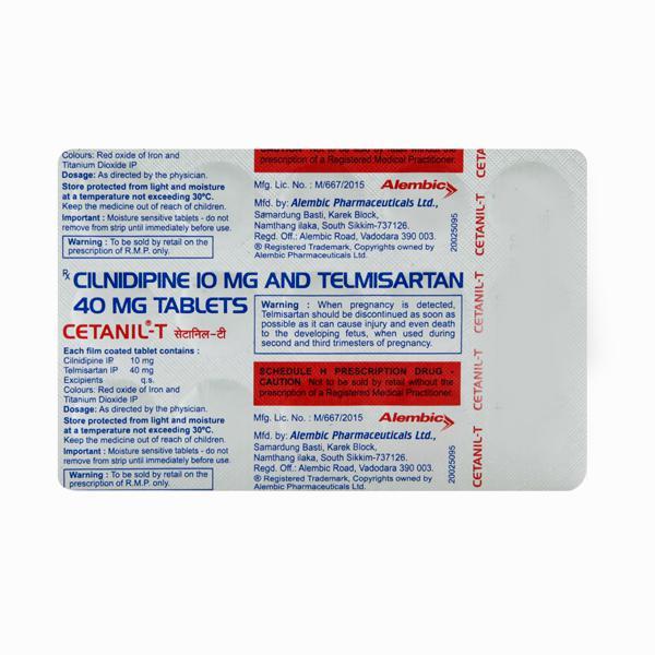 Cetanil T Tablet 15'S