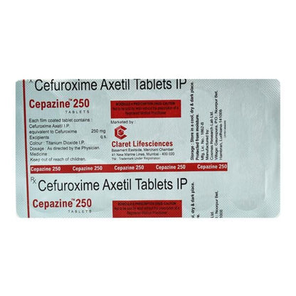 CEPAZINE 250 Tablet 10's