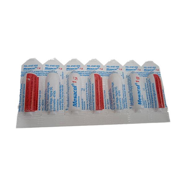 MESACOL 1g Suppositories 7's