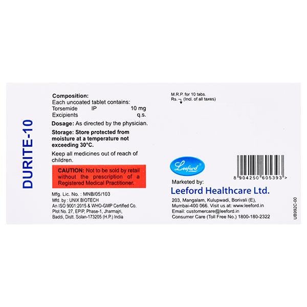 DURITE 10 Tablet 10's