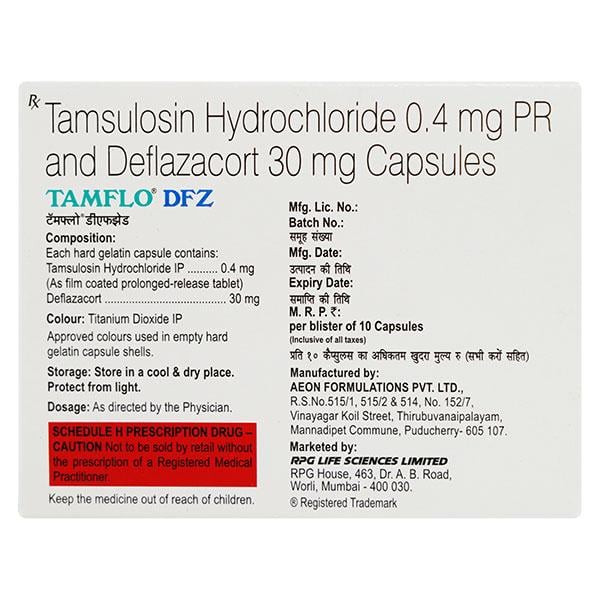 Tamflo Dfz Capsule 10'S