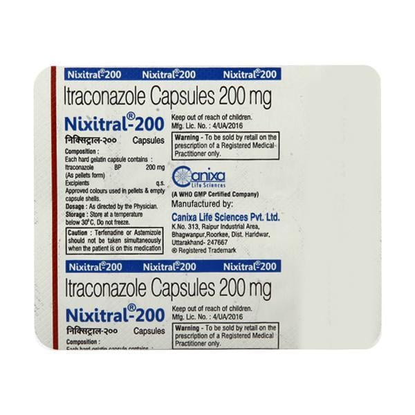 Nixitral 200mg Capsule 10'S