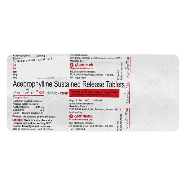 Ascovent SR Tablet 10'S