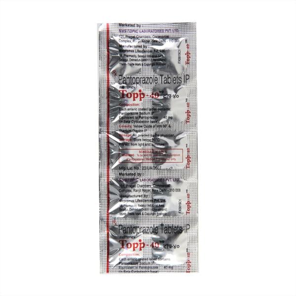 Topp 40mg Tablet 10'S