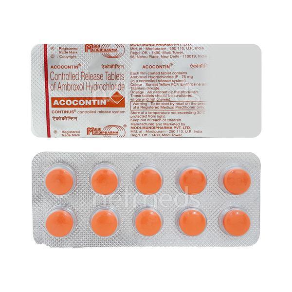 Acocontin 75mg Tablet 10'S