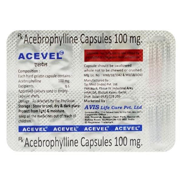 ACEVEL 100mg Capsule 10's