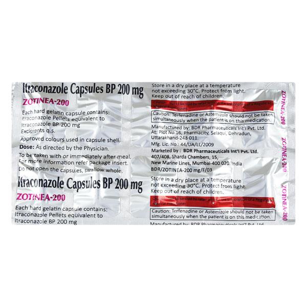 ZOTINEA 200 Capsule 10's