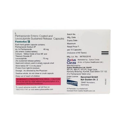 Pantodac L Capsule 10'S