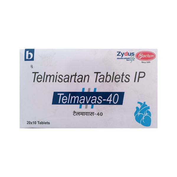 Telmavas 40mg Tablet 10'S