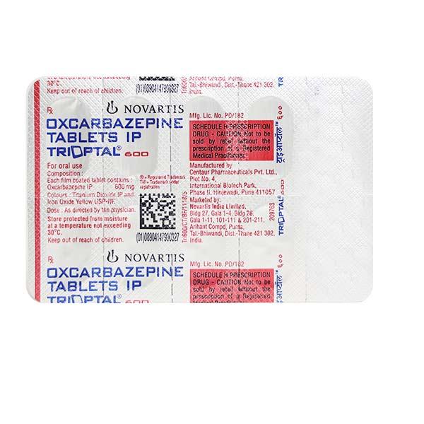 Trioptal 600mg Tablet 10'S