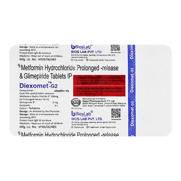 DIEXOMET G2 Tablet 10's