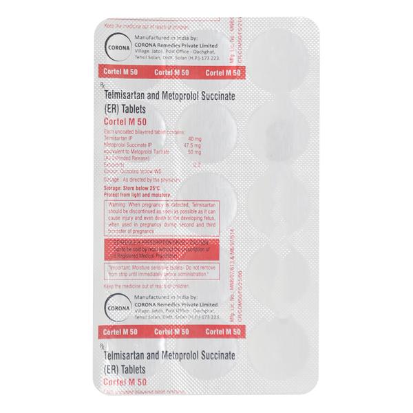 Cortel M 50mg Tablet 15'S