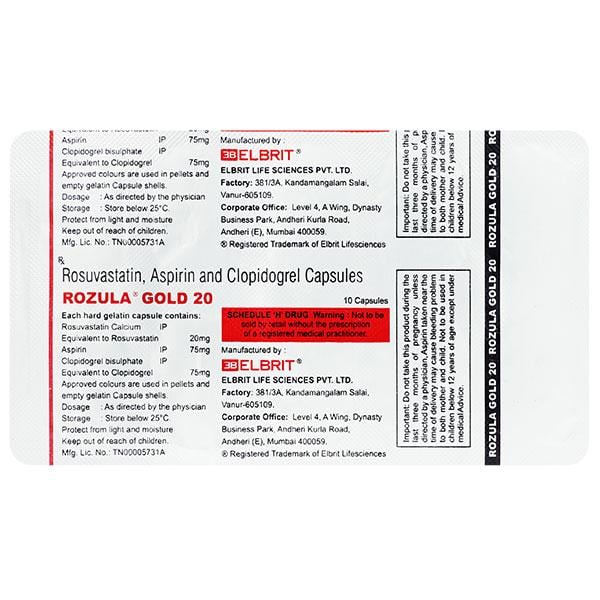 ROZULA GOLD 20 Capsule 10's