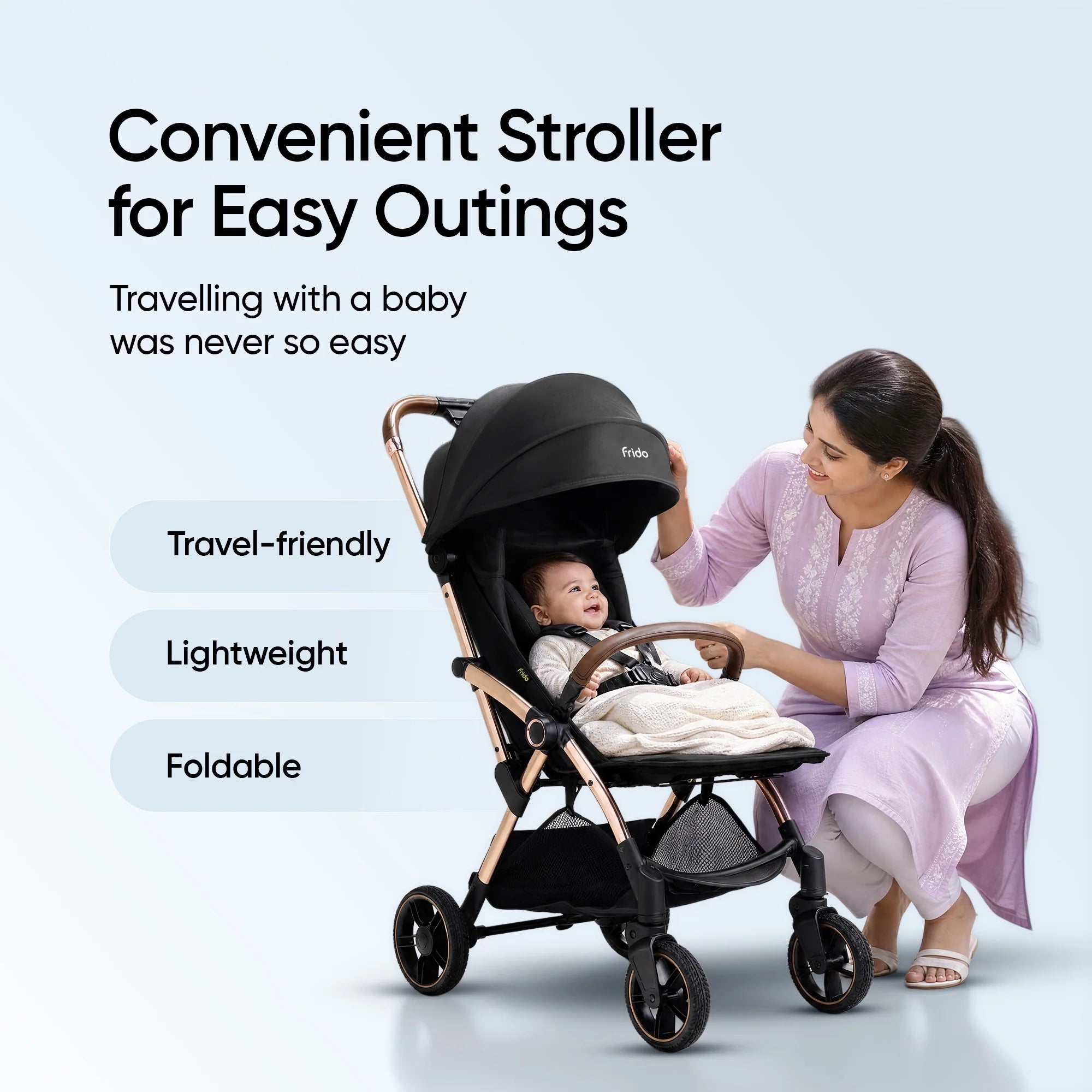 Frido Autofold Travel Stroller
