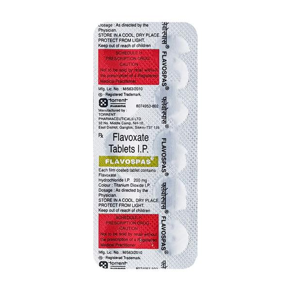 Flavospas 200mg Tablet 10'S