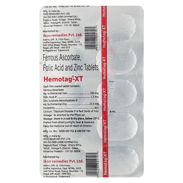 HEMOTAG XT Tablet 10's