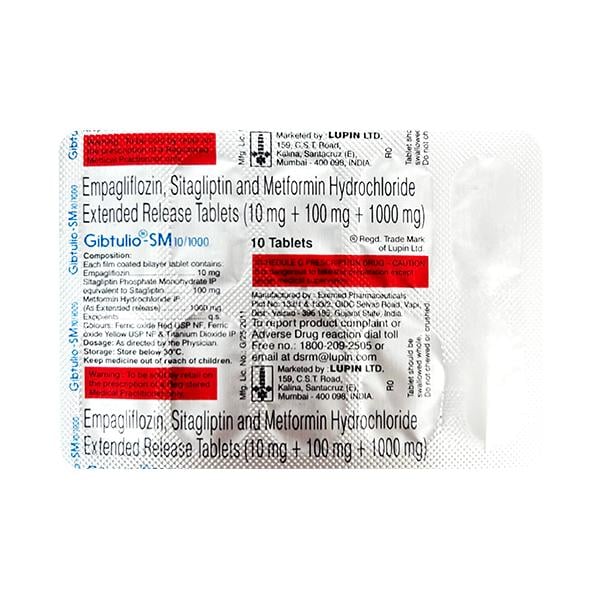 GIBTULIO SM 10/1000 Tablet 10's