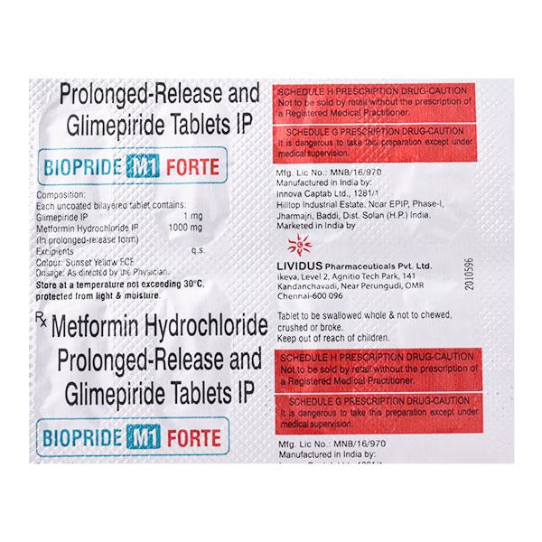 BIOPRIDE M1 FORTE Tablet 10's