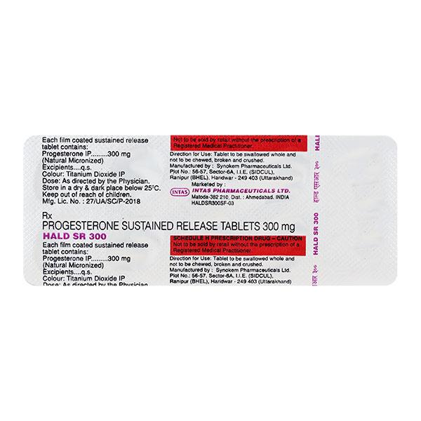 Hald SR 300mg Tablet 10'S