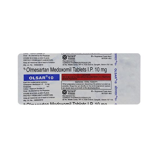 Olsar 10mg Tablet 10'S