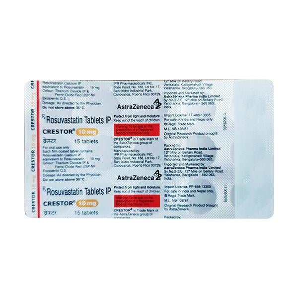 CRESTOR 10mg Tablet 15's