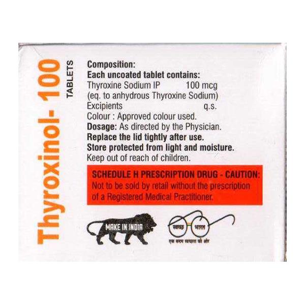 THYROXINOL 100 Tablet 120's