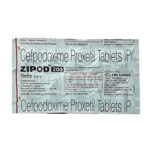 Zipod 200mg Tablet 10'S