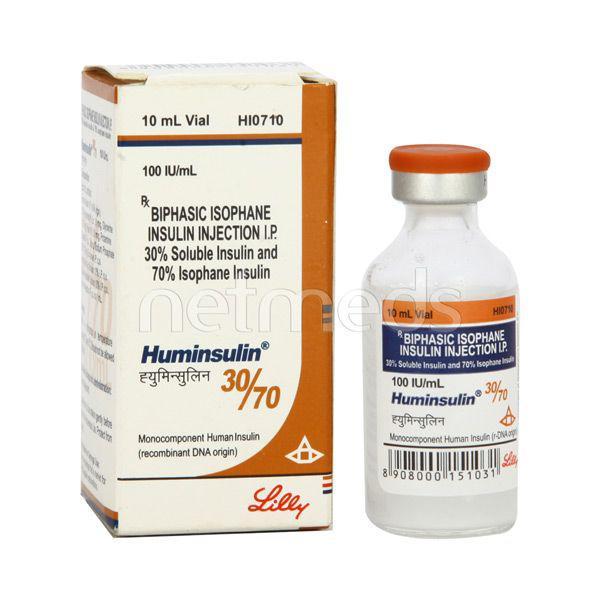 Huminsulin 30/70 100IU Injection 1X10ml