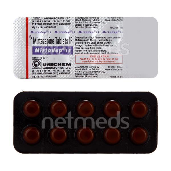Mirtadep 15mg Tablet 10'S