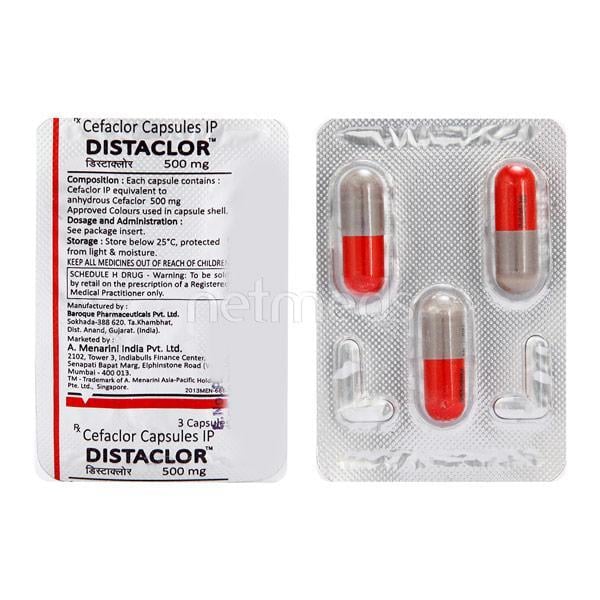 Distaclor 500mg Capsule 3'S