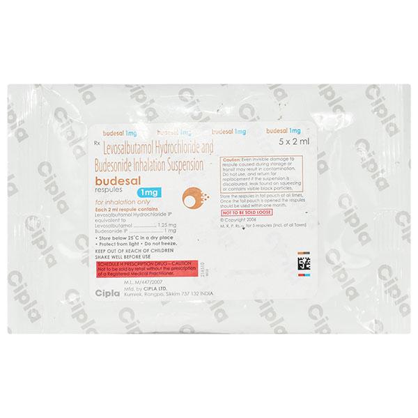Budesal 1mg Respules 5X2ml