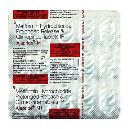 AJAPRIDE M 1mg Tablet 15's