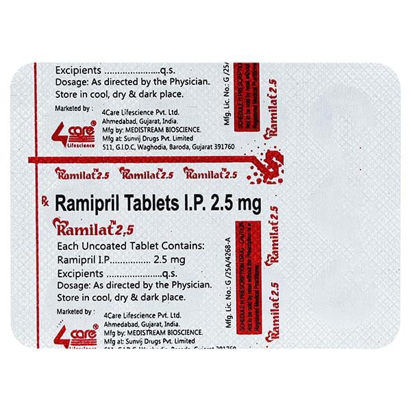 RAMILAT 2.5mg Tablet 10's