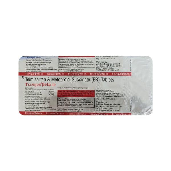 TELMIJUB BETA 50 Tablet 15's