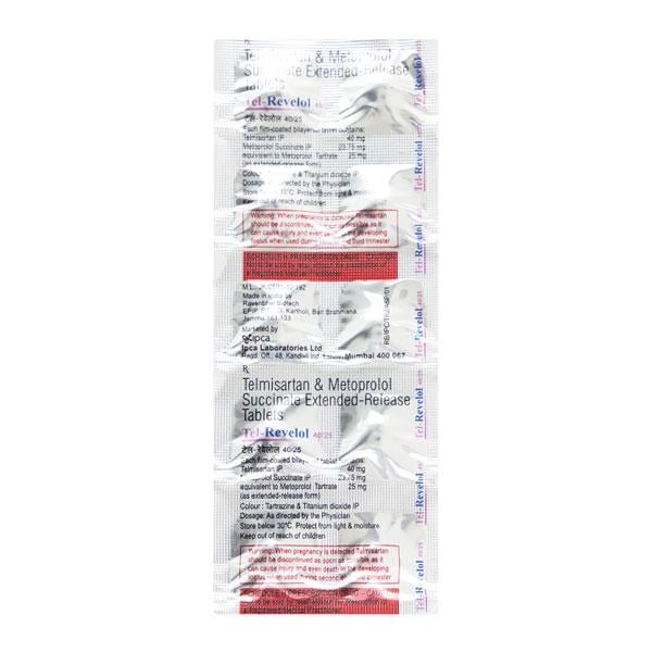 TEL Revelol 40/25mg Tablet 10'S