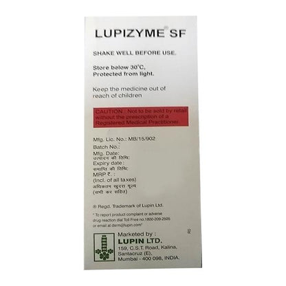 LUPIZYME SF PINEAPPLE FLAVOUR Syrup 200ml