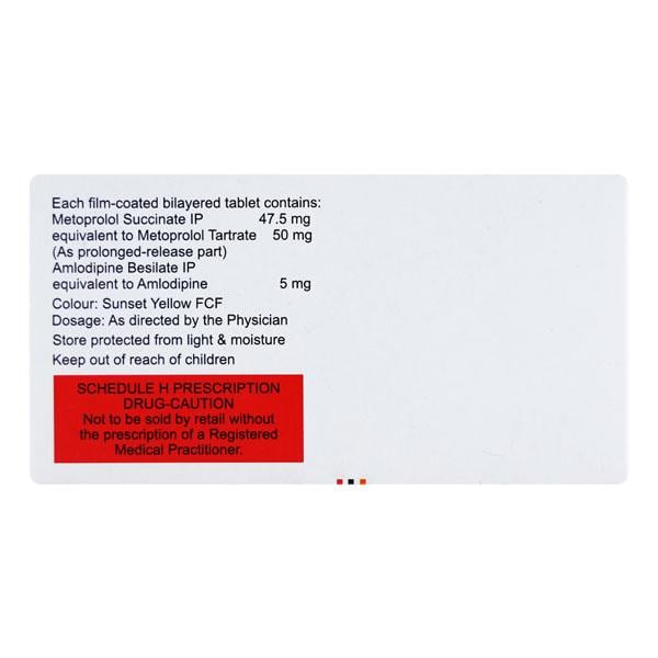 Vinicor AM 50/5mg Tablet 10'S