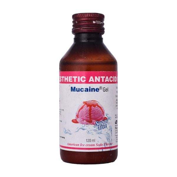 Mucaine American Ice Cream Soda Flavour Sugar Free Gel 120ml
