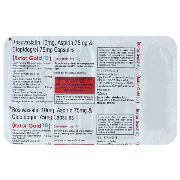 Rxtor Gold 10mg Capsule 10'S