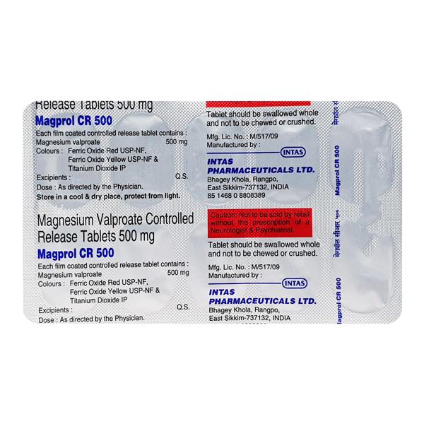 Magprol CR 500mg Tablet 10'S