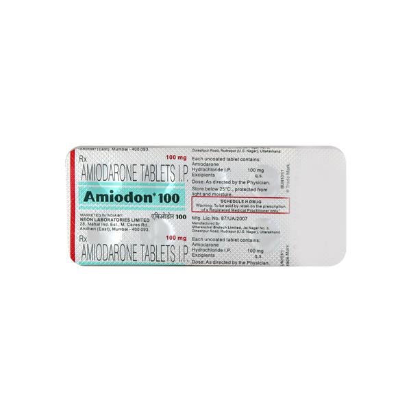 Amiodon 100mg Tablet 10'S