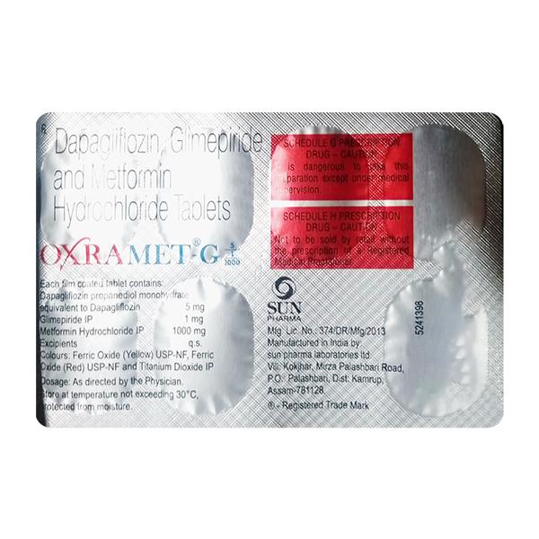 OXRAMET G 5/1/1000 Tablet 7's