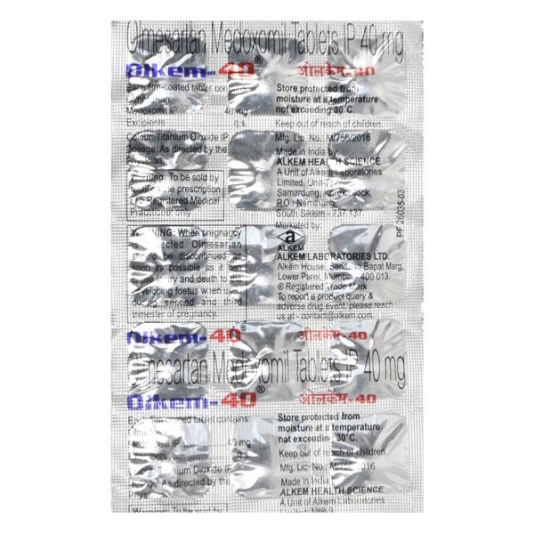 Olkem 40mg Tablet 15'S