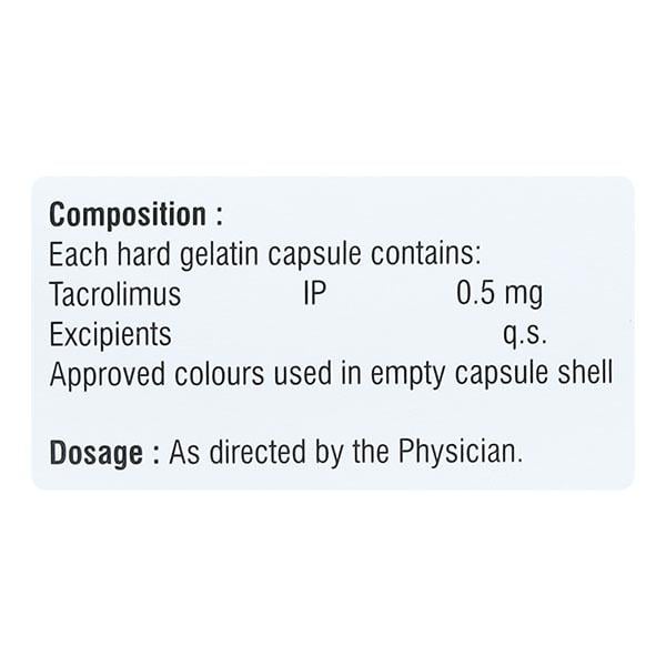 TACROLIUS 0.5 Capsule 10's
