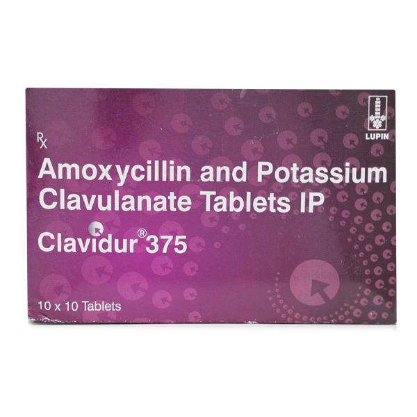Clavidur 375mg Tablet 10'S