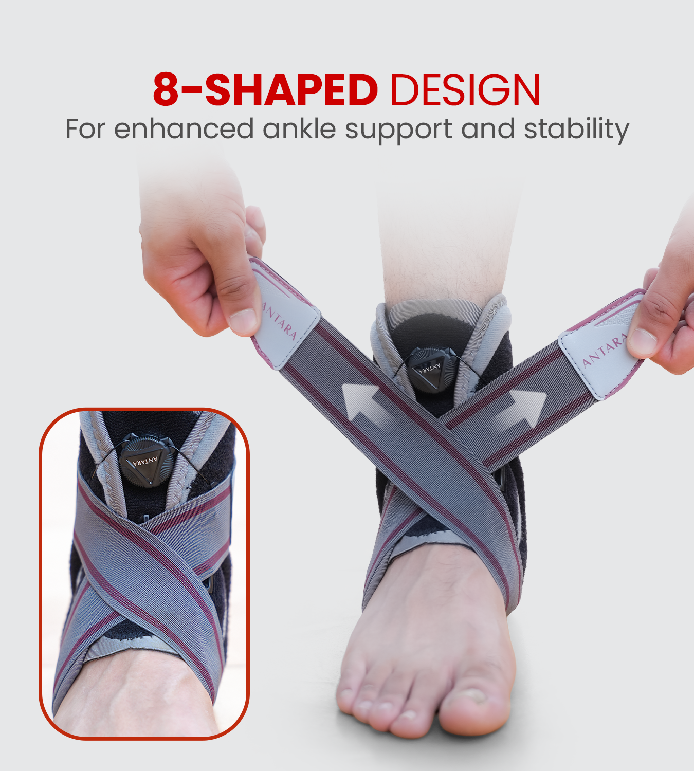 Ankle Brace with Adjustable Dial