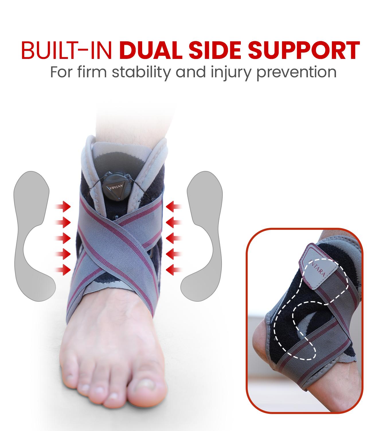 Ankle Brace with Adjustable Dial