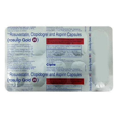 Rosulip Gold 20Mg Capsule 10's