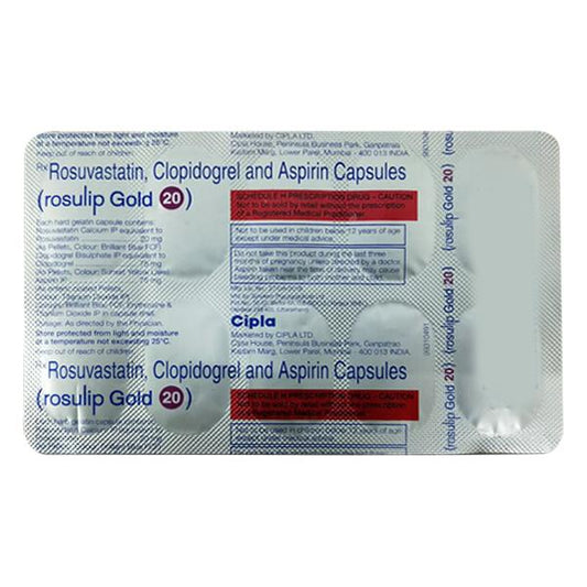 Rosulip Gold 20Mg Capsule 10's